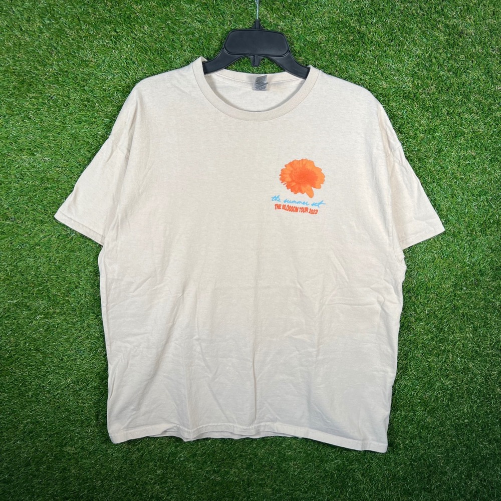 The Summer Set The Blossom Tour 2023 Band T-Shirt Mens XL Cream Graphic Tee